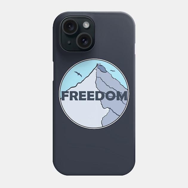 snowy mountain for skiers and hikers Phone Case by Johan13