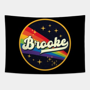 Brooke // Rainbow In Space Vintage Style Tapestry