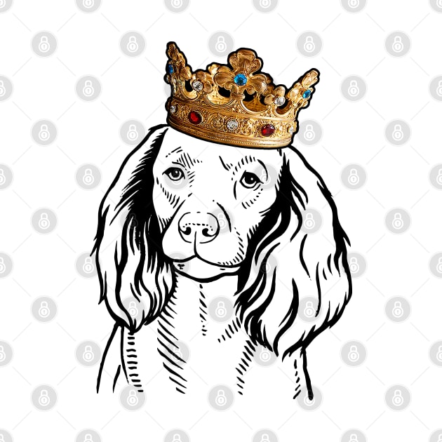 American Water Spaniel Dog King Queen Wearing Crown by millersye