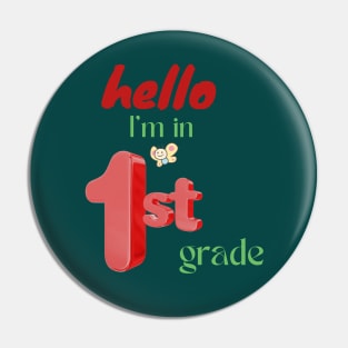 1st Grade Student Pin