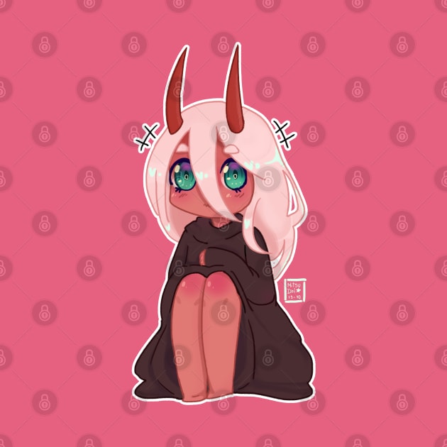 Zero Two Chibi by MitsuDai