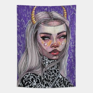 Purple Horn Tapestry