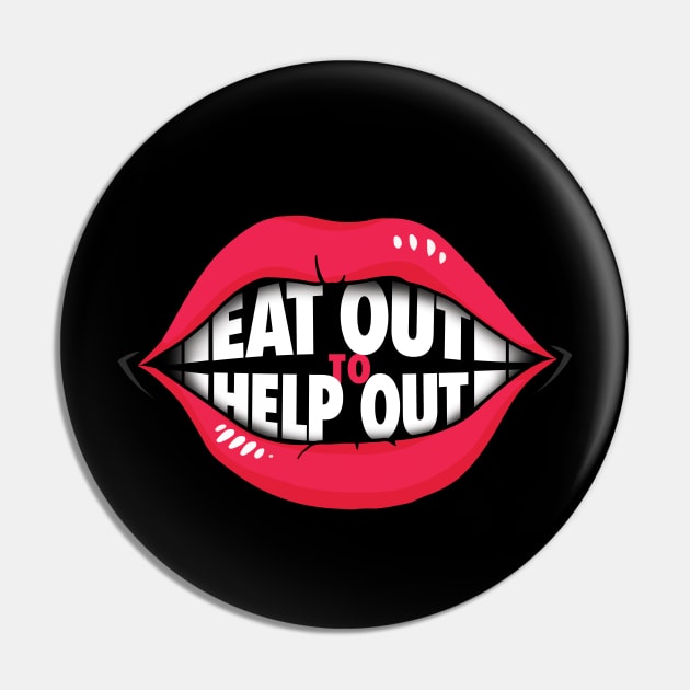 Eat Out to Help Out Pin by zeeshirtsandprints