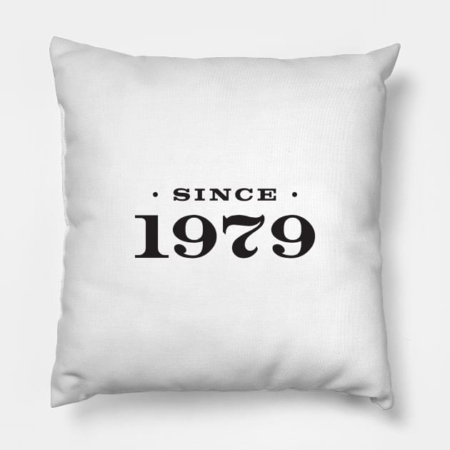 Since 1979 Pillow by Assertive Shirts