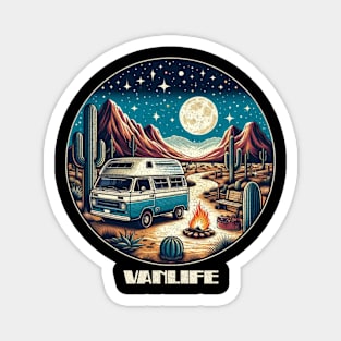 Desert Vanlife night sky Magnet