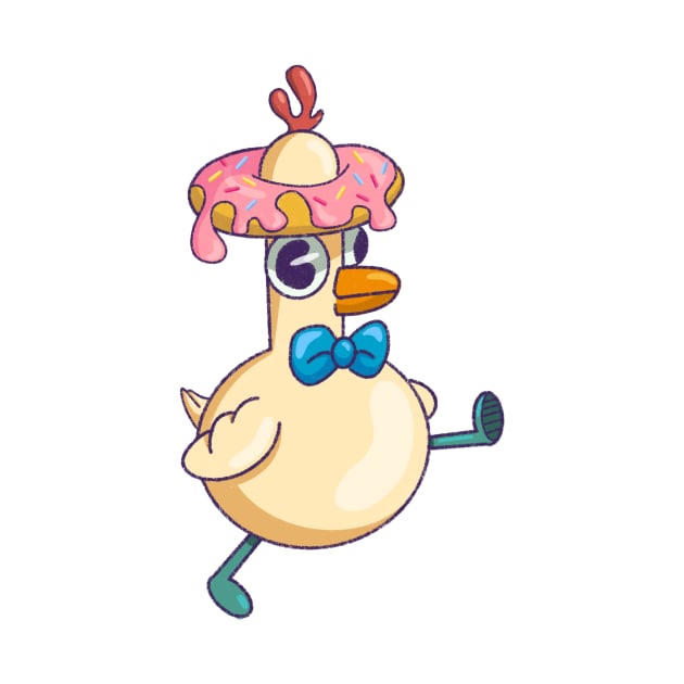 Chicken with a donut hat by DreamPassion