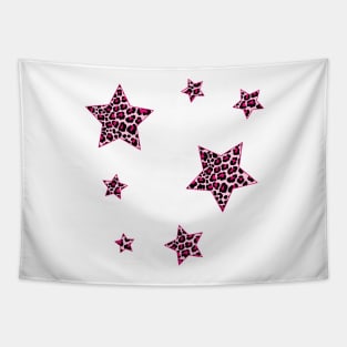 Hot Pink Cheetah Stars Pack Tapestry