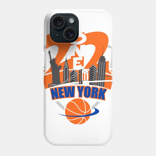 212 New York Basketball Phone Case by AssortedRealitee