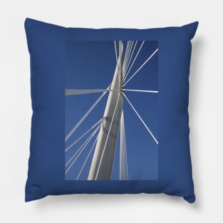 Abstract Bridge Lines, Winnipeg, Manitoba, Canada Pillow
