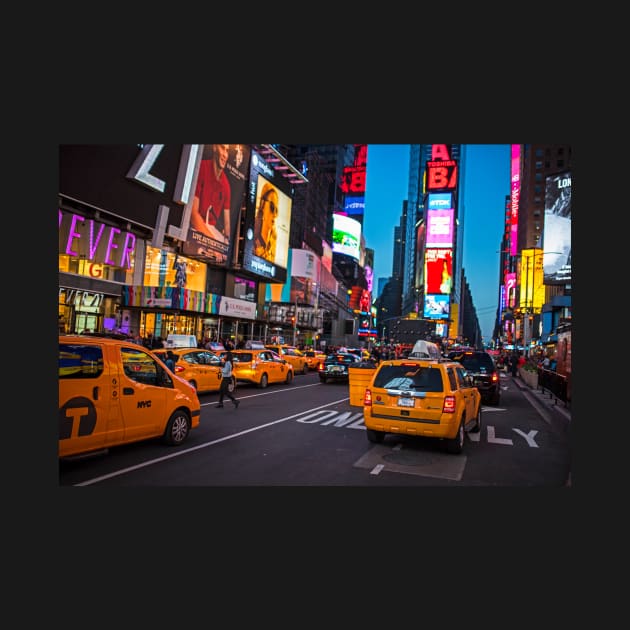 Times Square New York Taxi Cabs NY by WayneOxfordPh