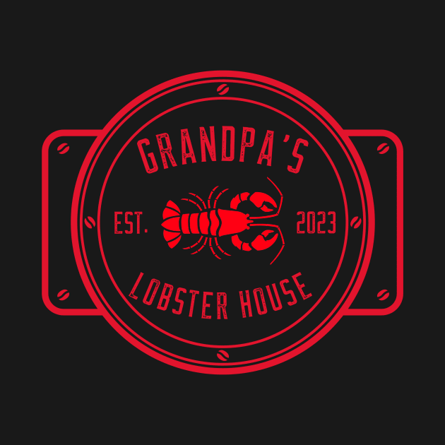 Grandpa's Lobster House Red Design by Preston James Designs