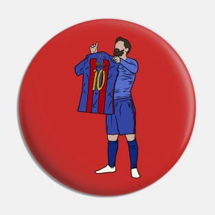 Leo Messi Jersey Celebration Pin