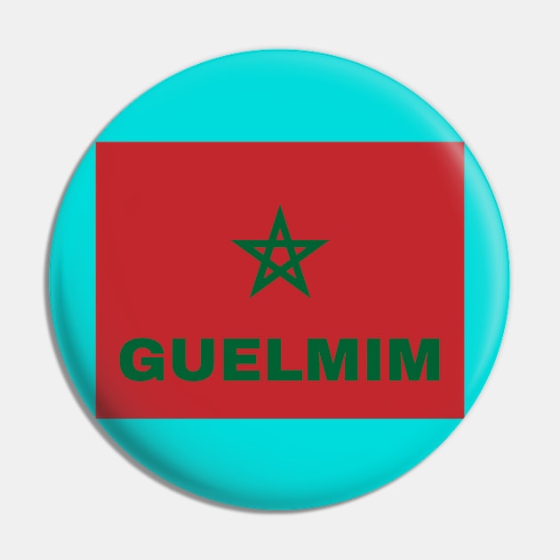 Guelmim City in Moroccan Flag Pin by aybe7elf