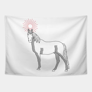 horse : line art Tapestry