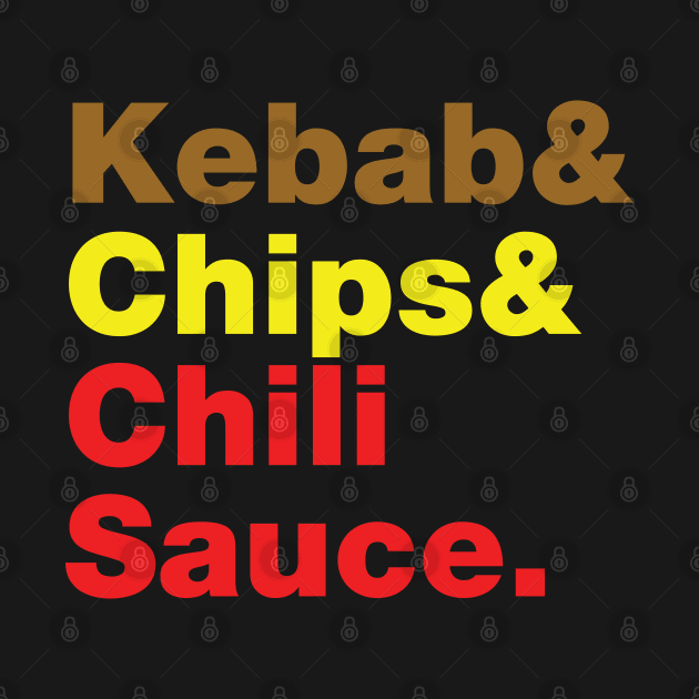 Kebab & Chips & Chili Sauce. by tinybiscuits