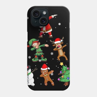 Dabbing Xmas Squad Funny Christmas Kids Phone Case