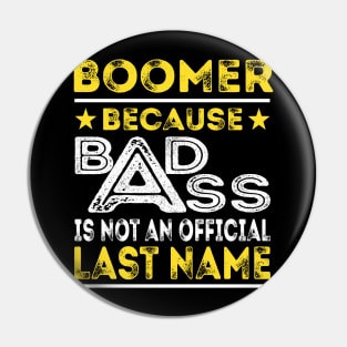 BOOMER Pin