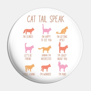 Cat mama Cat tail translation Pin