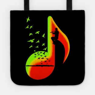 Music Flute Player Tote