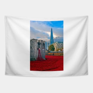 Tower of London Red Poppy Poppies Tapestry