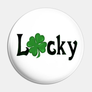 St.Patrick 's Day Print Label Pin