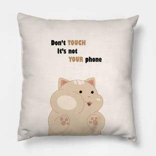 Don't touch it's not your phone Pillow