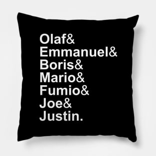 G7 Summit 2022 Scholz Macron Johnson Draghi Biden Trudeau Pillow