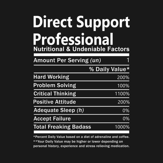 Direct Support Professional T Shirt - MultiTasking Certified Job Gift Item Tee by Aquastal