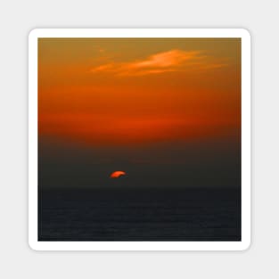 Cloudy sunset seascape Magnet