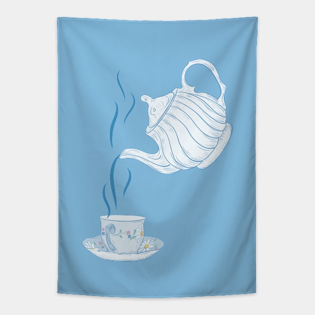 Tea Time Tapestry by SWON Design