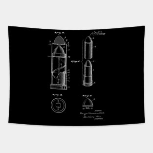 Lipstick Case Vintage Patent Hand Drawing Tapestry