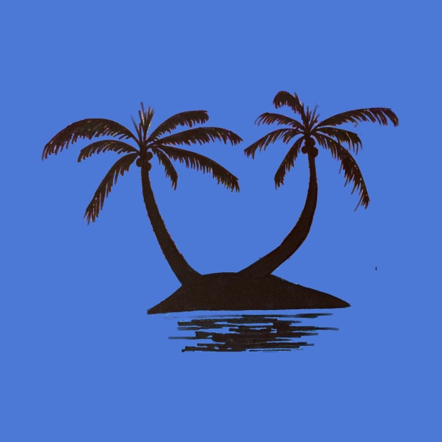 Palm Tree Island by BKMuir