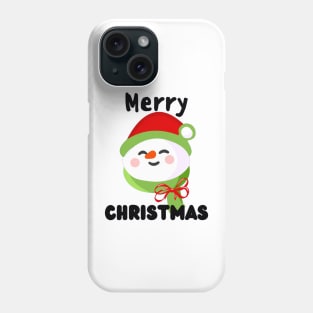 Merry Christmas - Cute Funny Snowman Phone Case