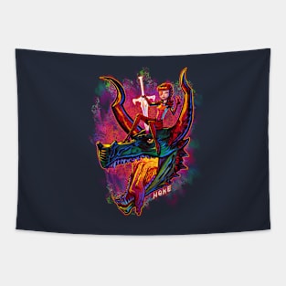 Dragon Hunter in Color Tapestry