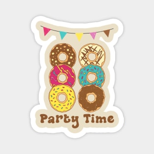 Donut Party Time Magnet