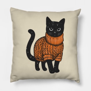 Sweater Weather Cat 7 Pillow