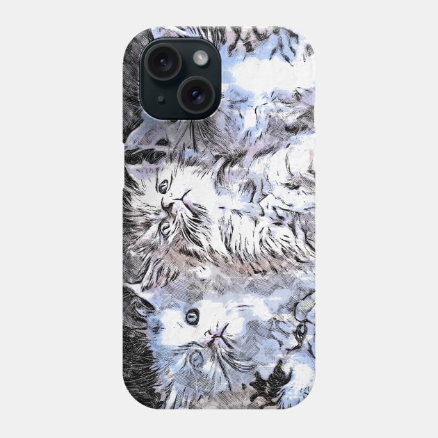 3 Little Kittens Phone Case by Red Rov