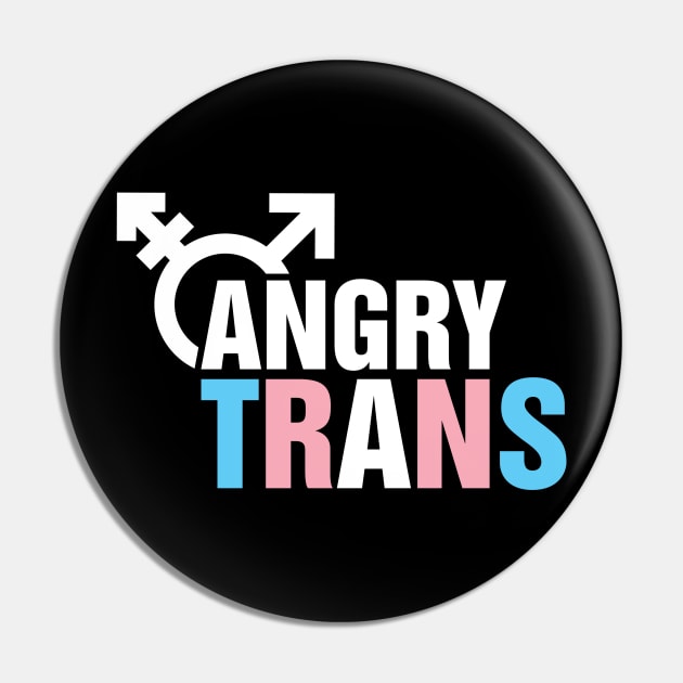 Angry Trans Transmasculine Transgender Transman Pin by Lifyen