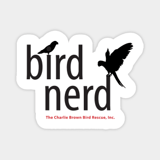 CB bird nerd - black type Magnet