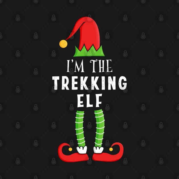 Trekking Elf Christmas Matching Family Gift by qwertydesigns