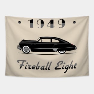 1949 Fireball Eight - silver details Tapestry