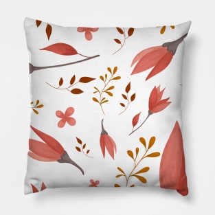 Delicate Autumn Florals Pillow