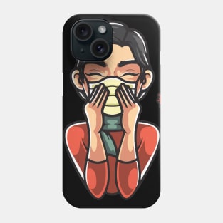 sneeze carelessly fight coronavirus Phone Case