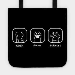 Rock Paper Scissors Cat Paws Tote