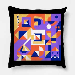 Geometric Abstract Art Pillow