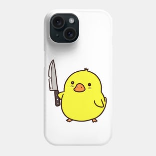 Cute Duck With Knife Phone Case