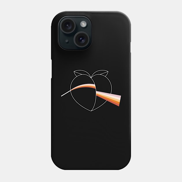 Peach Dispersion Phone Case by quilimo