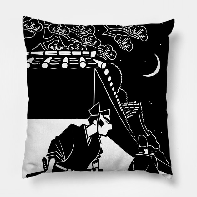 Ambush in Kyoto Pillow by Mosaicblues