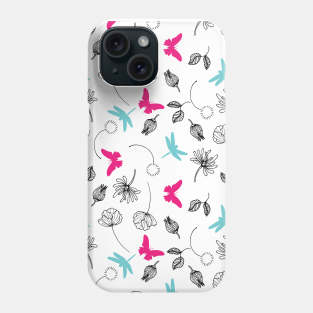 Butterfly and Dragonfly Phone Case