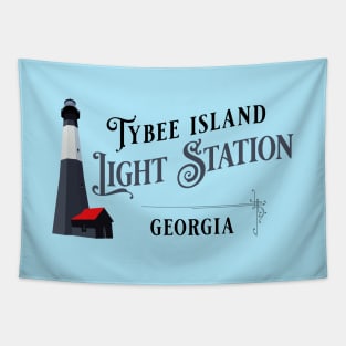 Tybee Island Light Station Georgia Vintage Style Tapestry